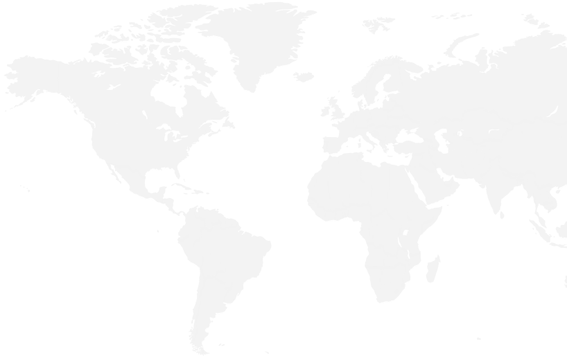World map showing students across 5 countries